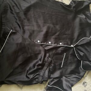 Lillusory Satin Pajama Set with White Trim